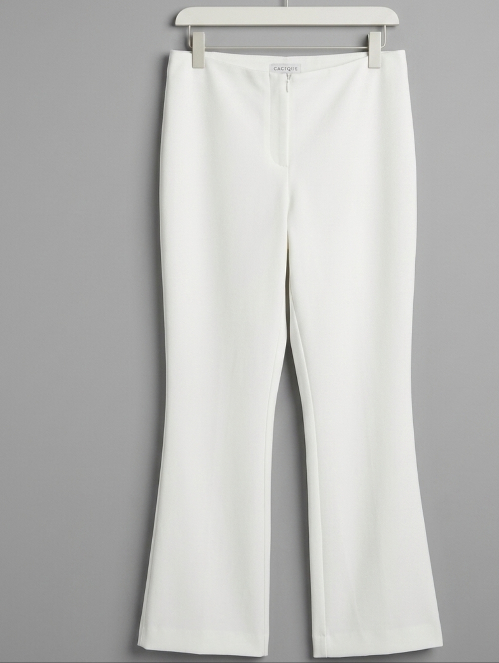 Cache White Bootcut Ponte Pants